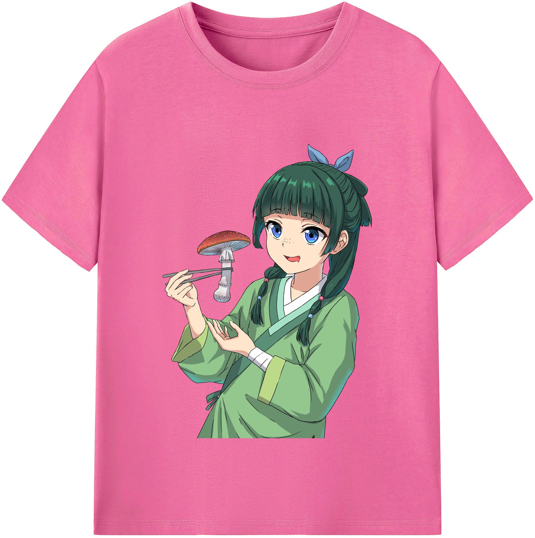 （画像用） 薬屋のひとりごと The Apothecary Diaries レディースカジュアルプリントTシャツ（綿100％）
